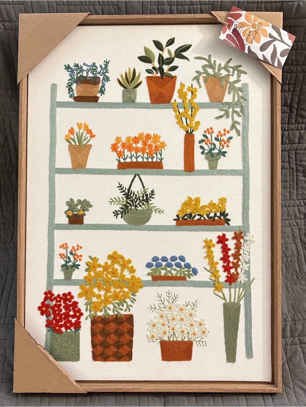 Botanical Shelf Wall Art Print - Multi Color